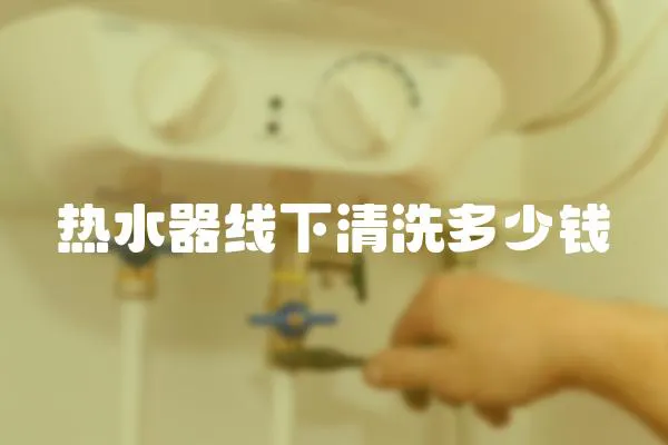 熱水器線下清洗多少錢