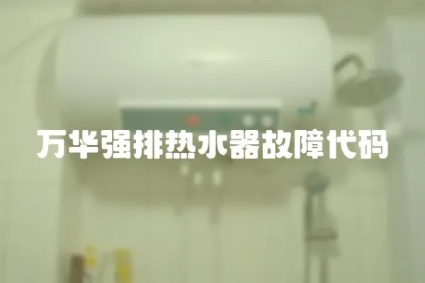 萬華強排熱水器故障代碼