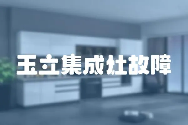 玉立集成灶故障