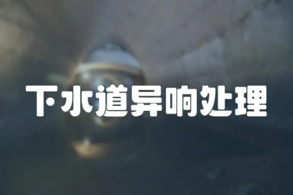 下水道異響處理