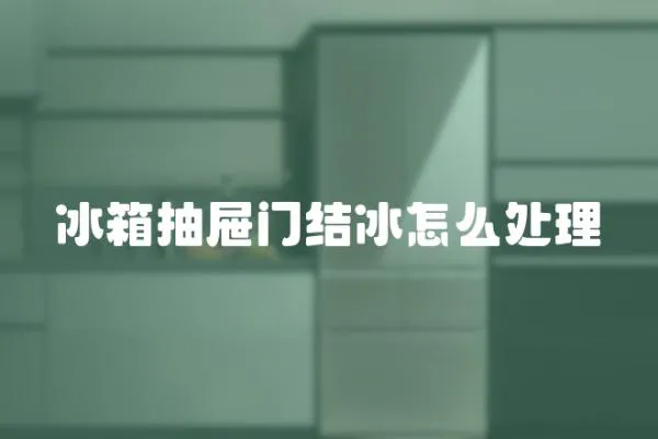 冰箱抽屜門結(jié)冰怎么處理