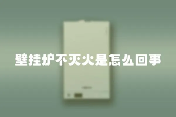 壁掛爐不滅火是怎么回事