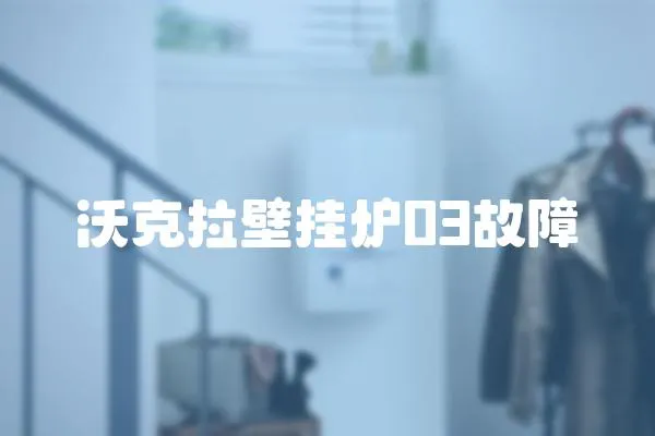沃克拉壁掛爐03故障