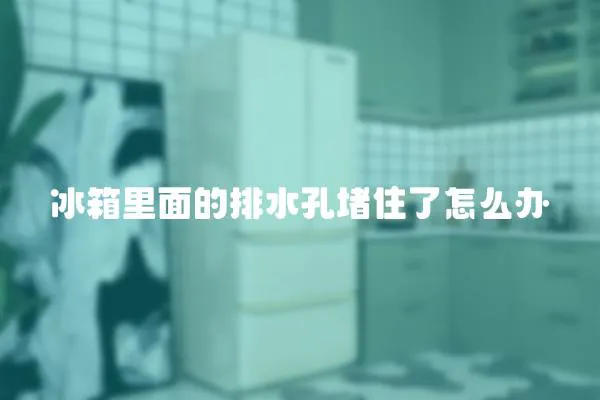 冰箱里面的排水孔堵住了怎么辦