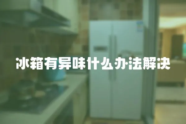 冰箱有異味什么辦法解決
