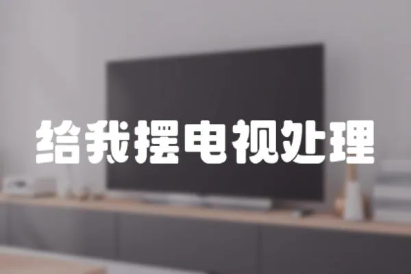 給我擺電視處理