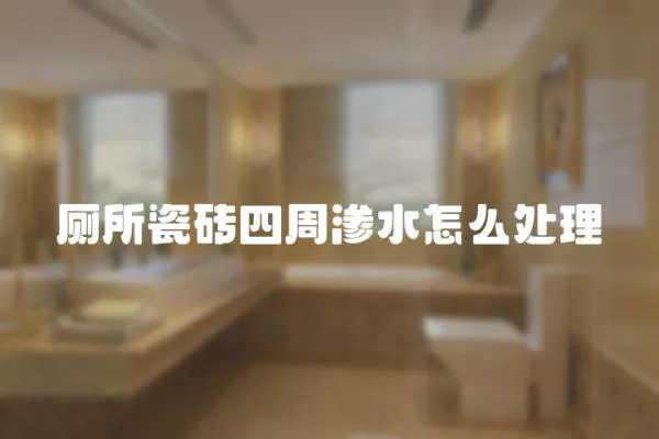 廁所瓷磚四周滲水怎么處理