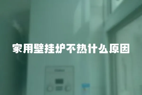家用壁掛爐不熱什么原因