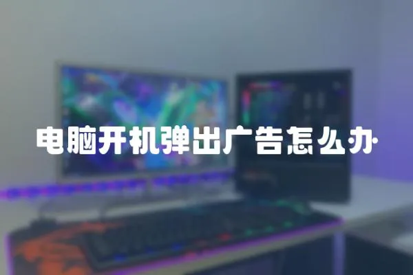 電腦開機彈出廣告怎么辦