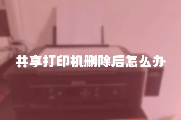 共享打印機刪除后怎么辦