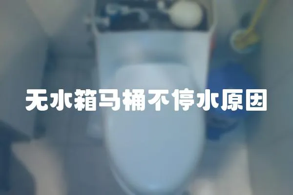 無水箱馬桶不停水原因