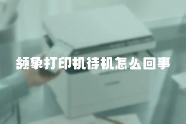 領象打印機待機怎么回事