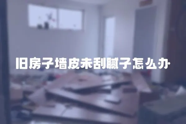 舊房子墻皮未刮膩?zhàn)釉趺崔k