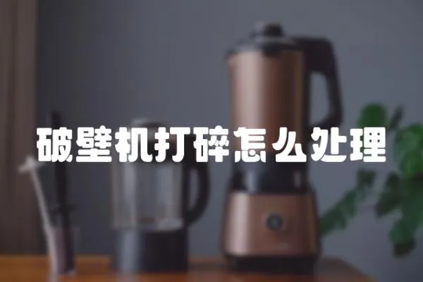 破壁機打碎怎么處理
