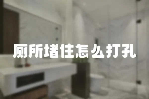 廁所堵住怎么打孔