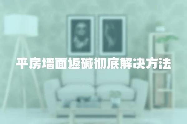 平房墻面返堿徹底解決方法