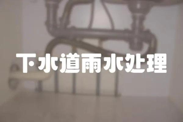 下水道雨水處理