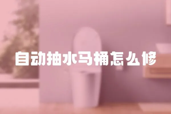 自動抽水馬桶怎么修
