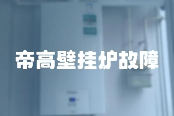 帝高壁掛爐故障