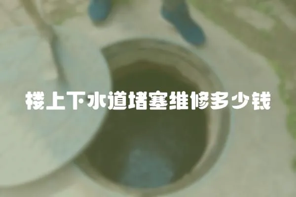 樓上下水道堵塞維修多少錢(qián)