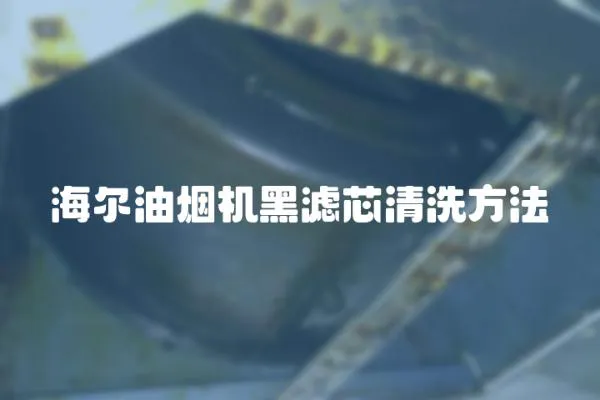 海爾油煙機黑濾芯清洗方法