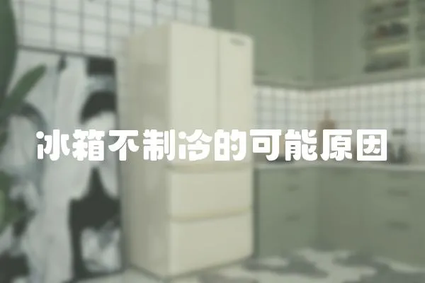 冰箱不制冷的可能原因