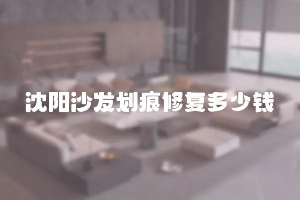 沈陽沙發劃痕修復多少錢