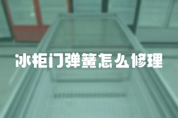 冰柜門彈簧怎么修理