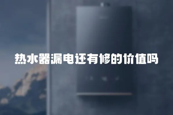熱水器漏電還有修的價值嗎
