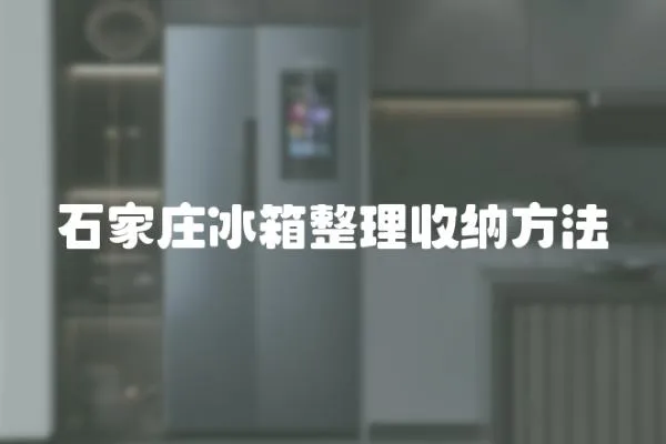 石家莊冰箱整理收納方法