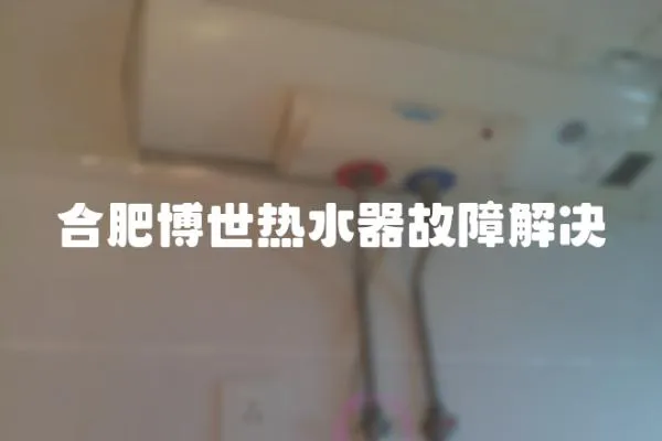 合肥博世熱水器故障解決