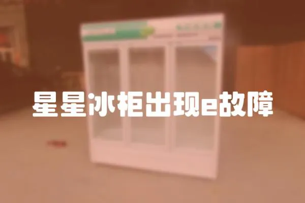 星星冰柜出現e故障