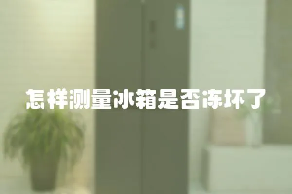怎樣測(cè)量冰箱是否凍壞了