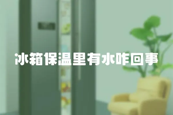 冰箱保溫里有水咋回事