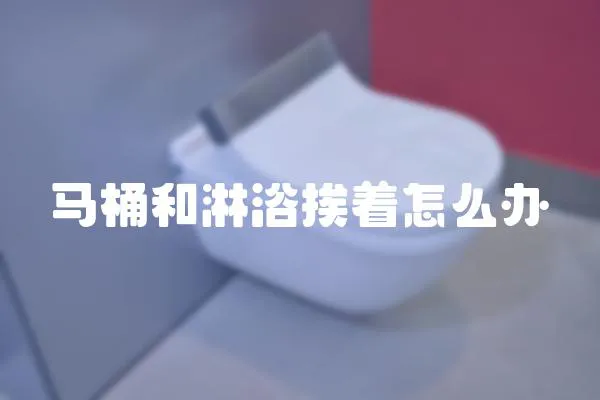 馬桶和淋浴挨著怎么辦