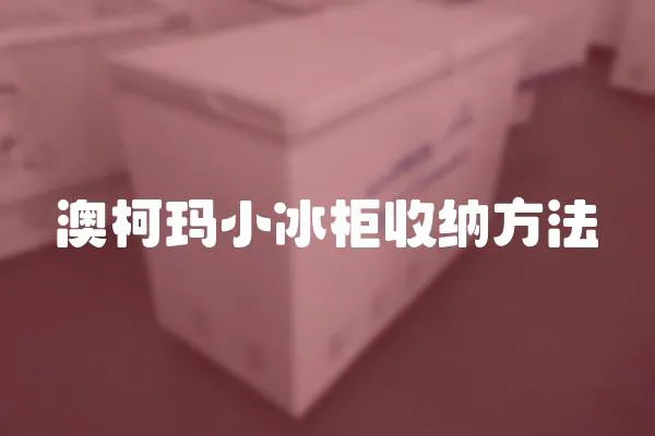 澳柯瑪小冰柜收納方法