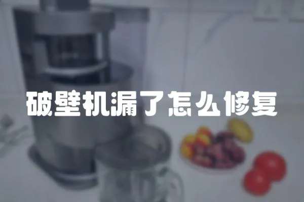 破壁機漏了怎么修復