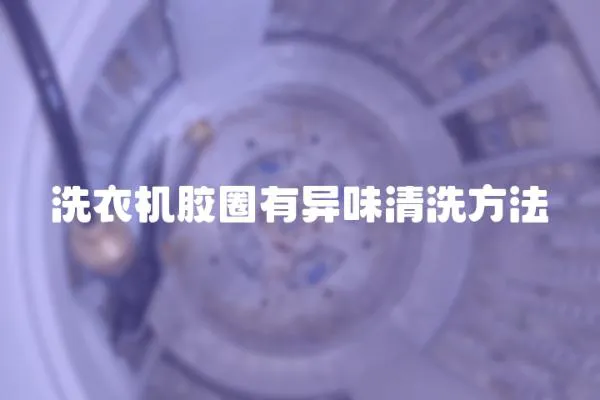 洗衣機膠圈有異味清洗方法