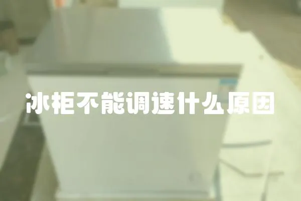 冰柜不能调速什么原因