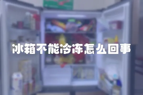 冰箱不能冷凍怎么回事