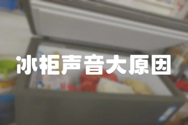 冰柜聲音大原因