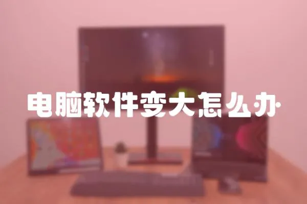 電腦軟件變大怎么辦