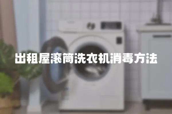 出租屋滾筒洗衣機消毒方法