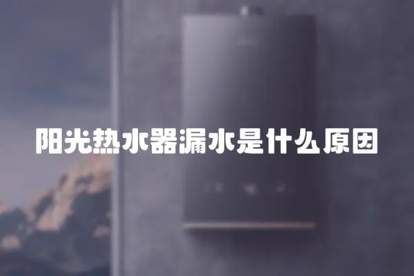 陽光熱水器漏水是什么原因
