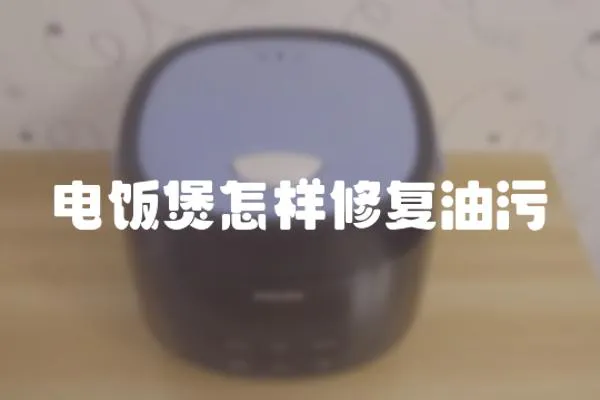 電飯煲怎樣修復油污