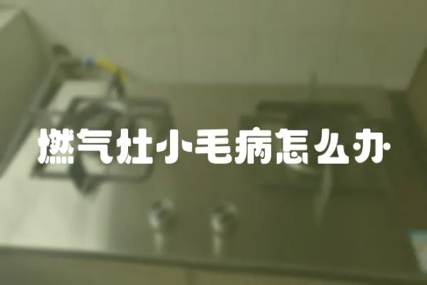 燃氣灶小毛病怎么辦
