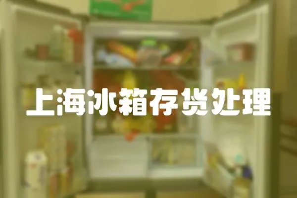 上海冰箱存貨處理