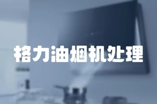 格力油煙機處理
