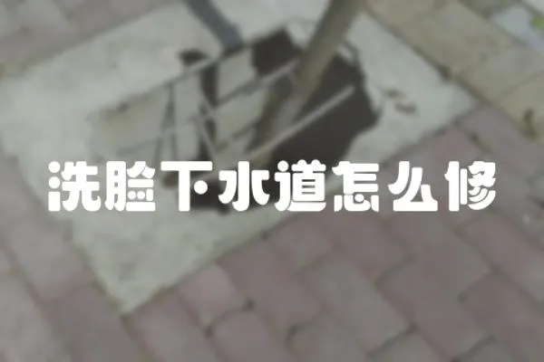 洗臉下水道怎么修