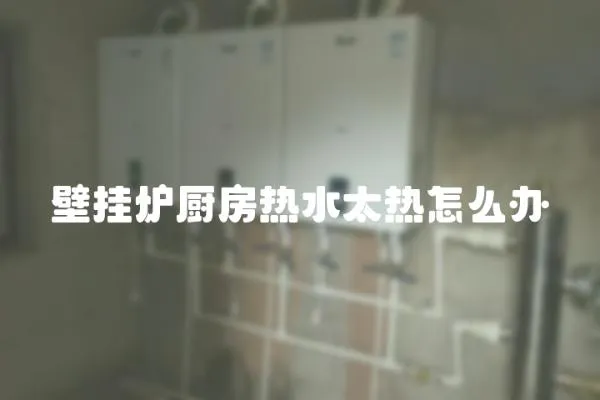 壁掛爐廚房熱水太熱怎么辦
